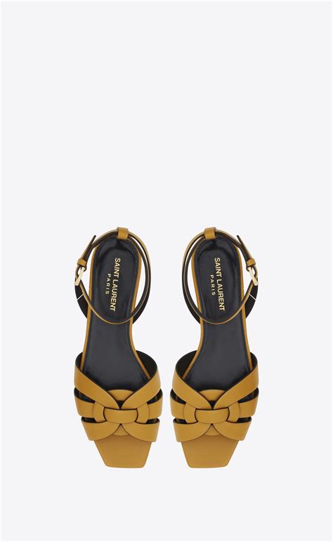 ysl flat tribute|saint laurent flat sandals.